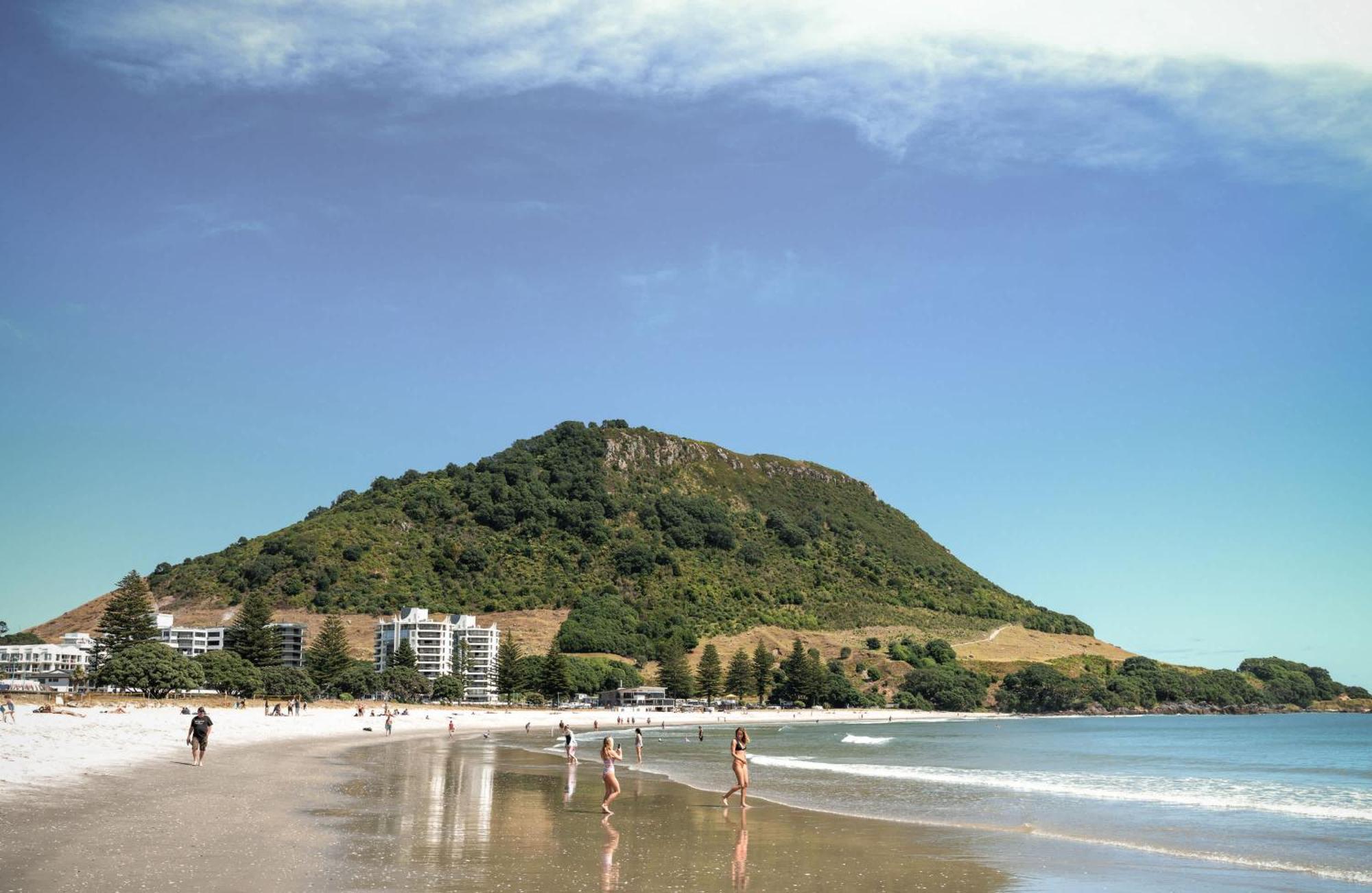 マウント・マウンガヌイOceanside Bliss - Absolute Beachfront - Uninterrupted Ocean Views With Poolアパートメント エクステリア 写真